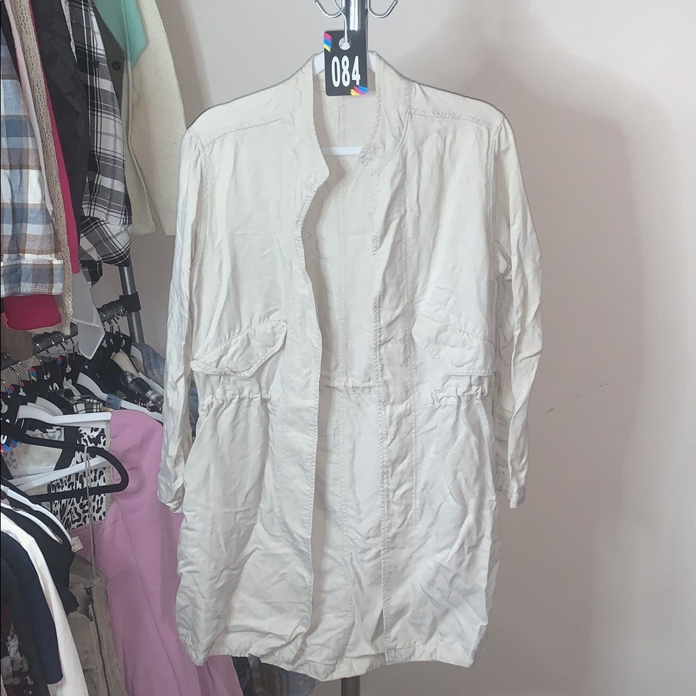 Aritzia Babaton Linen Lyocell Coat